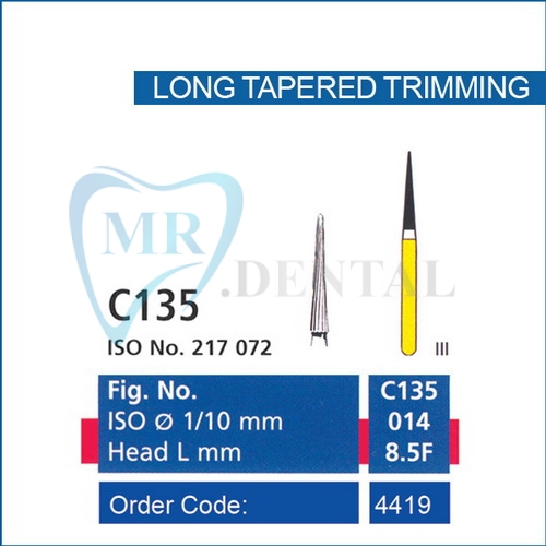 فرزهای توربین سی پره کامپوزیت LONG TAPERED TRIMMING C135